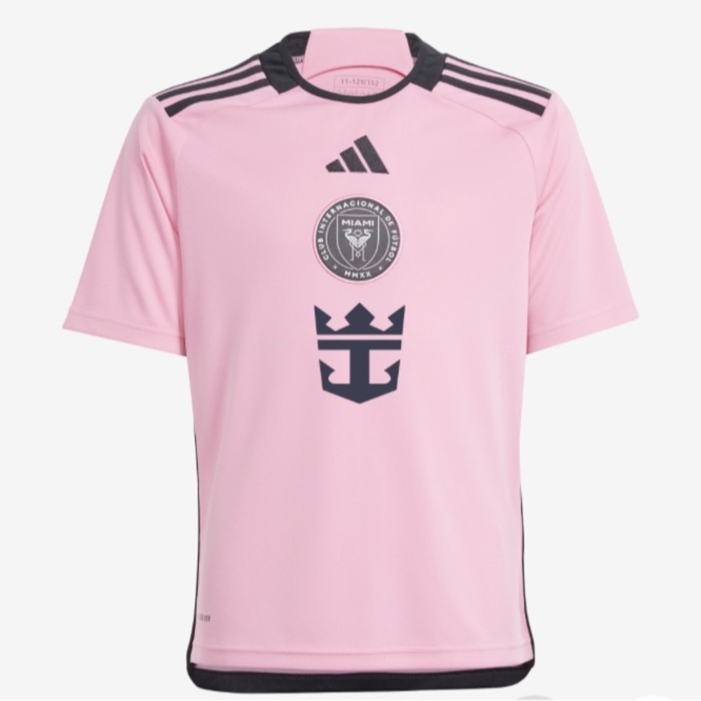 NWT Adidas Messi Miami Soccer Jersey - Easy Pink/Black